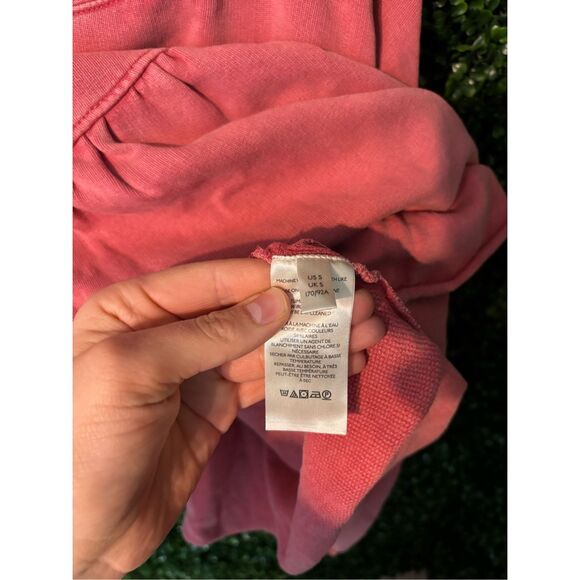 Free People Pink Ruffle Sweatshirt - Picture 4 of 6